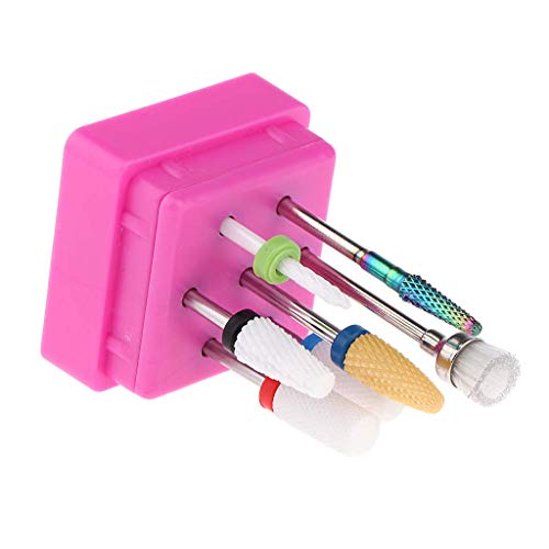 7 Embouts de Ponçage en Céramique Rose pour Moulin à Ongles