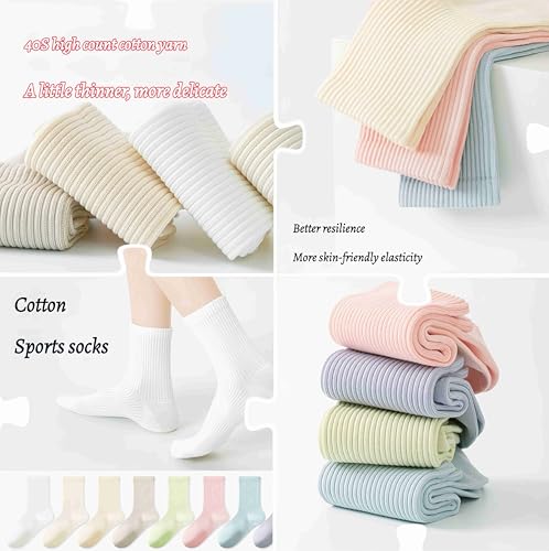 6Pairs Athletic Socks for Men Women, 95.2% Cotton,Moisture Wicking,arch compression for a secure fit Seamless Toe4