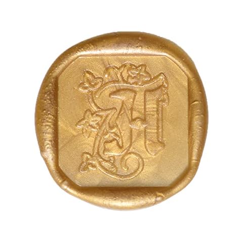 Jacques Herbin 42008T - Square Seal with Letter H Illuminated for Wax Seal Made in France Cover