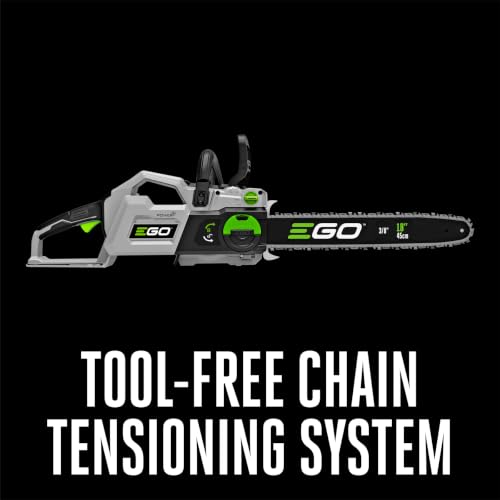 Image of EGO POWER+ Chain Saw, 18 inch Battery Powered Chainsaw with Battery - CS1815
