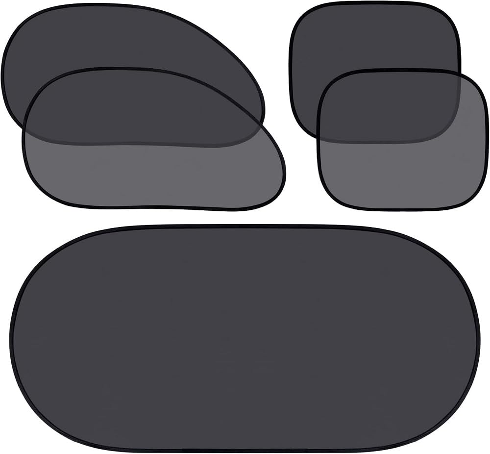 YDSTNiu 5 Pieces Car Sunshade for Chery Omoda C5 S5 S5gt E5, Nylon Mesh Anti-Glare Rear Windscreen Protection Blind Dark Drape Shield Filter