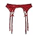 TVRtyle Women’s Red Metal Clips Sexy Garter Belts for Stockings S512 (X-Large, Red)