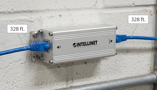 Intellinet Gigabit PoE++ Extender Repeater, 802.3bt, 65W, IP30 | IEEE 802.3af/at/bt compliant, 10/100/1000 Mbps pass-through, wall mount, short-circuit and overload protection miniatura 6