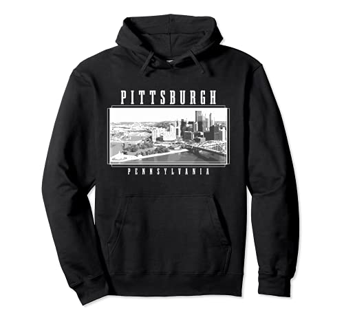 Pittsburgh Pennsylvania Vintage Skyline USA Sudadera con Capucha