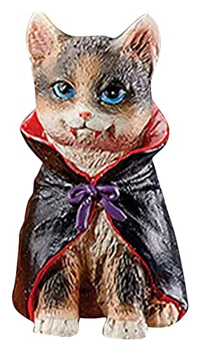 ALDEPO Sculpture Tabletop Family Ornament Halloween Cat Cute Small Kitten