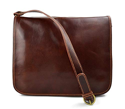 Sac postier marron en cuir : la solution spacieuse pour transporter vos affaires