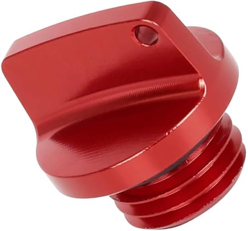 Miniatura 2 de Tapón de llenado de aceite de motor universal para motocicleta, tapa de rosca de repuesto de tapón de válvula roja