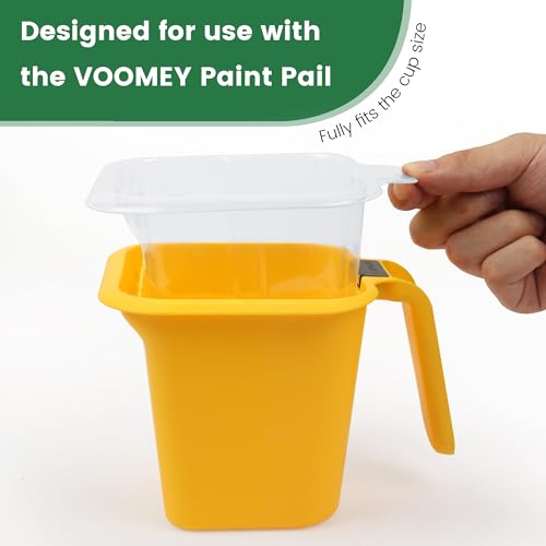 Image of Voomey 20pack Paint Pail Liners, Plastic Disposable Bucket Liner Set for Paint Cups,Holds Up to A 16 oz. of Paint or Stain (Only Applicable to VOOMEY 16 oz. Paint Cup)