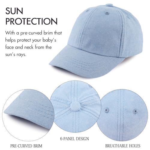 JANGANNSA Cotton Toddler Baseball Cap Baby Boy Sun Hat for Kids Girls Baseball Hats4