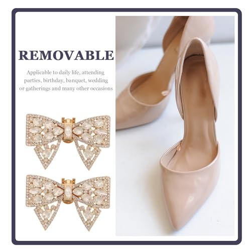 Clips de chaussures nœud strass pour transformer vos talons