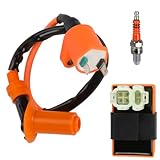HIAORS GY6 Ignition Coil AC CDI Box Kit Replacement for TRX250 TRX200SX XR100R CRF50 Baja Dune 150 TaoTao Scooter ATM50 50cc 125cc 150cc 4-Stroke Engine ATV Quad Pit Dirt Bike Moped Go Kart Parts