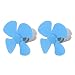 Aexit 2Pcs DC Electrical equipment 3V 0.13A 9000RPM Large Torque Motor 4 Vanes 56mm Dia RC Propeller Blue