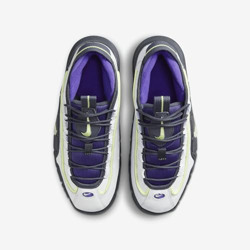 Nike Air Max Penny Big Kids' Shoes (FZ3546-100, White/Field Purple/Anthracite/Light Lemon Twist) Size 64