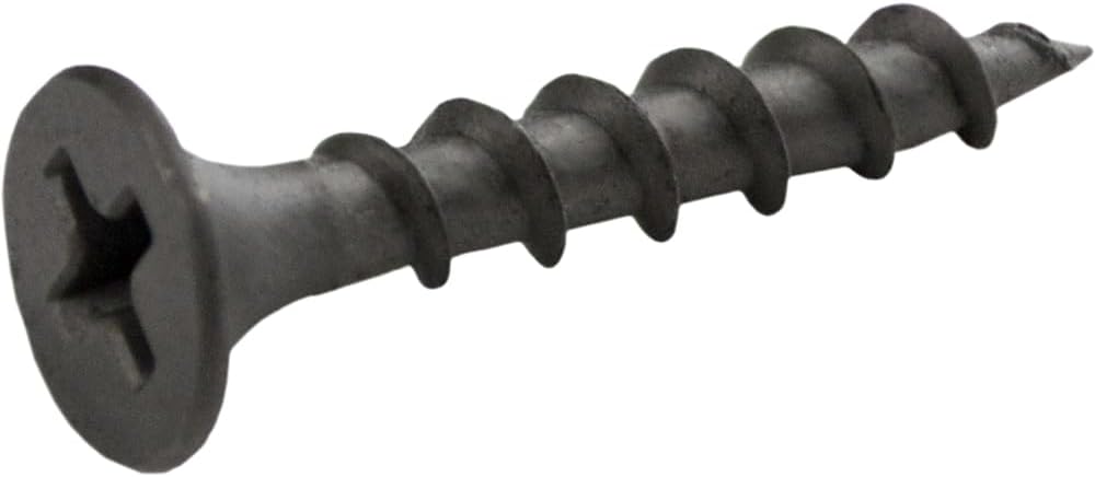 Grip-Rite 1CDWS1 #6 X 1" Phillips Bugle Head Coarse Thread Sharp Point Drywall Screw, 1lb Box