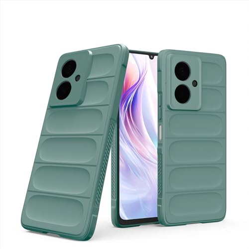 Image of Pikkme Redmi 13C 5G Back Cover Soft Matte Liquid Silicone TPU | Camera Protection | Shockproof Slim Back Case for Redmi 13C 5G (Green)