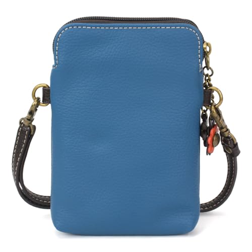 Image of CHALA Bird Collection Cell Phone Crossbody Purse-Women PU Leather /Canvas Multicolor Handbag with Adjustable Strap