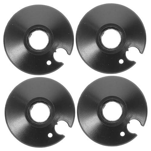 GAROZATION 4個 登山杖部品 杖やステッキの交換用バスケット トレッキングアクセサリー ステッキバスケット 松葉杖泥バスケット 杖用の交換用バスケット 杖用品 プラスチック Black