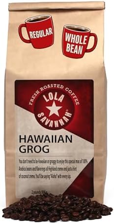 Hawaiian Grog Whole Bean Caffeinated Coffee, 2lb