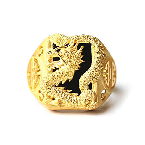 PRIMAGOLD(プリマゴールド) 24K Mens 純金リング指輪 台形リング 龍モチーフ 24金 純金 K24YGメンズ 男性用 ゴールド (17)