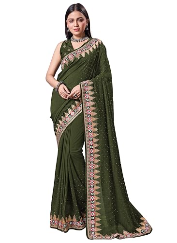 Image of Jaanvi fashion Women's Pasapalli Design Sambalpuri Silk Saree with Swarovski Work & Blouse Piece