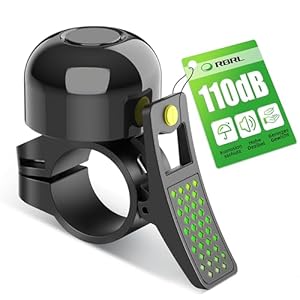 RBRL Fahrradklingel Mini,Aluminiumlegierung 110dB Klingel laut Klingel Fahrrad,Lenkerklingel Fahrradglocke für Fahrrad Mountainbike Rennrad mit 21-22,2mm Lenker