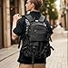 MOYYI Black Backpack for Men, Small Laptop Backpack fits 15.6 Inch Laptop, 19L Waterproof Casual Backpacks Daypacks for Travel College Work