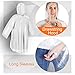 Rain Ponchos for Adults Disposable Emergency Poncho with Drawstring Hood for Men Women Clear - 5 Pack