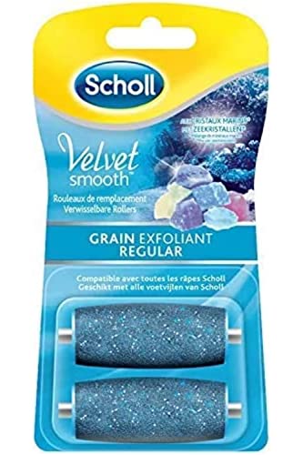 Scholl Velvet Smooth Rouleau de Remplacement Grain Exfoliant - Kit de 2 recharges