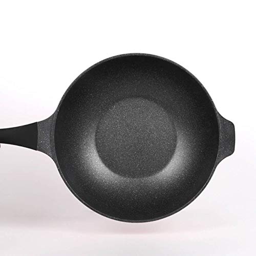 Wok de acero aleado con mango desmontable miniatura 4