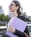 Harvopu Compatible with iPad Air 11 Inch & Air 5th/Air 4th Generation Case with Keyboard - Multi-Touch Trackpad, 7-Color Backlit, Detachable Folio Cover for Air 11-inch M3/M2 (2025/2024), Light Purple