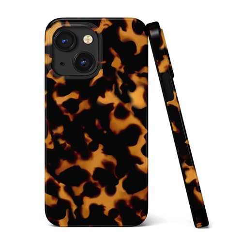 uCOLOR Compatible with iPhone 15/14 6.1' Case, [8 ft Drop Tested] Shockproof Design Protective Slim Stylish TPU Durable Phone Cover Case (Tortoise Shell)