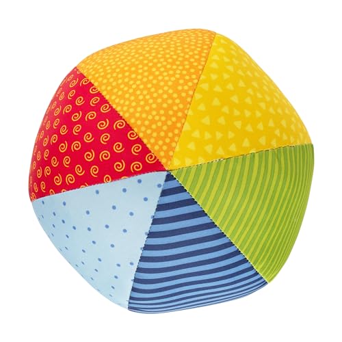 SIGIKID 49581 Softball groß Baby Activity PlayQ Mädchen und Jungen Babyspielzeug empfohlen ab 3 Monaten mehrfarbig, Ball 19 cm