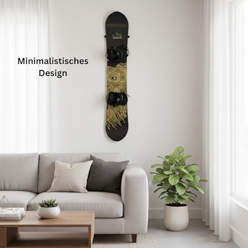 Generisch Snowboard Wandhalterung inkl. Montagezubehör vom Markenhersteller - Moderne und minimalistische Aufbewahrung