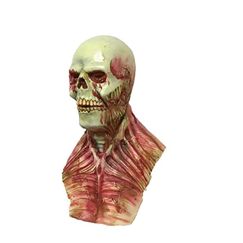 1pc Zombie Skull Masque Halloween Zombie Masque Effrayant nouveauté Masque Tête crâne Latex cosplay Costume Party Décorations mal mort monstre Masques pour adultes Party Cover