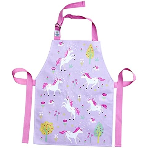 ThreadBear Design Unicorn Friends Apron Easy Wipe Clean For Children - Inspire Creative Craft and Messy Play Time Great for Home School Art Activities for Ages 3+ Cover