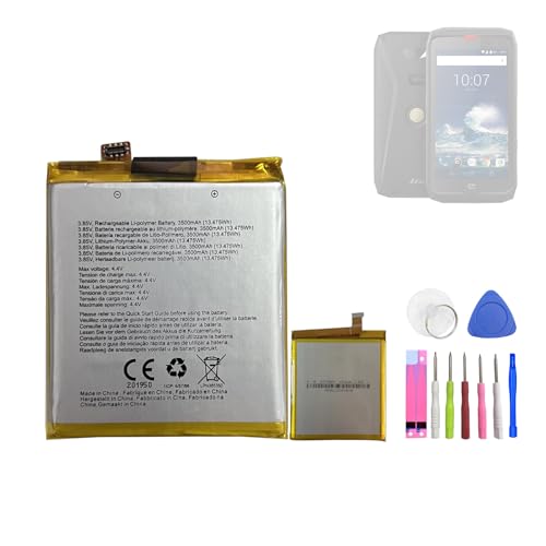 HIGHAKKU Batterie de rechange LPN385350 compatible avec [Crosscall] Action X3, Action-X3, Core X3,...
