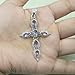 Amethyst Pure 925 Sterling Silver Cross Pendant Necklace Handmade Statement Design Purple Stone Pendant Birthday Gift Jewelry For Men And Women