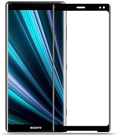 DGBAY Sony Xperia XZ3 Protector de Pantalla, Premium 3D Cristal Vidrio Templado (Negro)