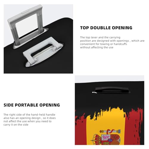 Travel Luggage Cover Vintage Spain Flag Fashion Washable Baggage Suitcase Protector Fit For Luggage X-Large4