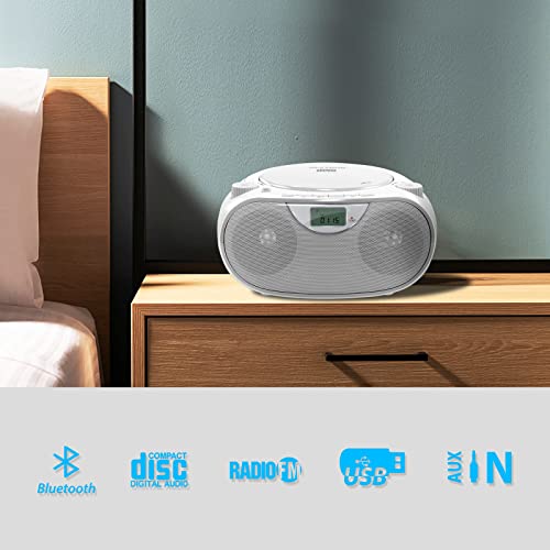 Reviews for Nextron Portable Bluetooth CD Player Boombox with AM/FM