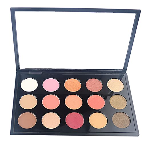 BesYouSel 15 Color Eyeshadow Palette Matte Eyeshadow Pigmented Shades Makeup Palette Set of 15 Colors Modified Eyeshadow Earth Pearly Waterproof and Sweatproof