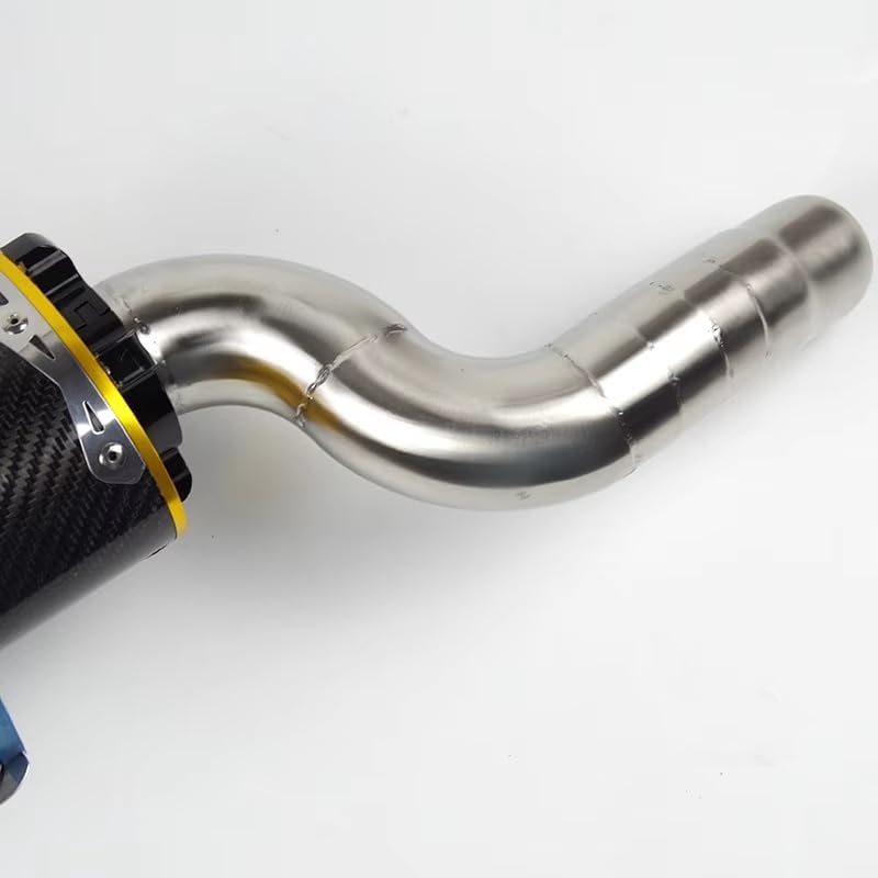 に適合する ZX6R ZX636 2004-2008オートバイファイバーエキゾースト