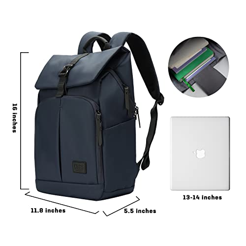 Cots Laptop Backpack For Work, Unisex Business Travel Backpack Fits 15.6 Inch Slim Notebook, Water Resistant College Backpack, Fashion Casual Daypack Gifts For Men & Women, Dark Blue #TOP4