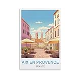 Puzzles pour Adultes, Affiches d'Aix-en-Provence, France, Jeu éducatif, Puzzle adapté à la décompression et à la décoration Murale 38 x 26 cm