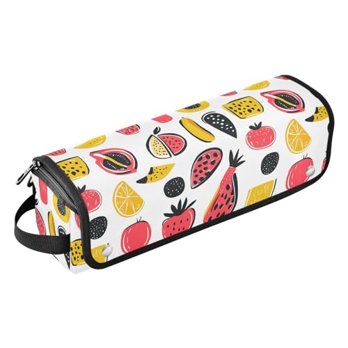 Bolsa de viaje con diseño moderno de mármol para herramientas de cabello, resistente al calor, para planchas, rizadores y accesorios de cuidado capilar, organizador portátil miniatura 1