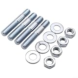 Vasiumic Carburetor Studs Kit 4-Piece Set Metal Stud Bolts Silver 5/16 x 2 5/16 x...