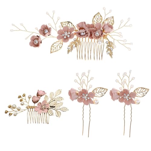 ZORVUJI Fermagli per Capelli Rosa-Oro Matrimonio...