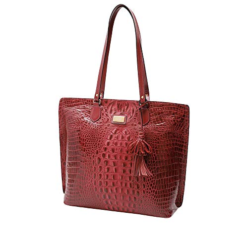 Bolsa Feminina Couro Legítimo Shopping Bag Mariart (Vermelho)