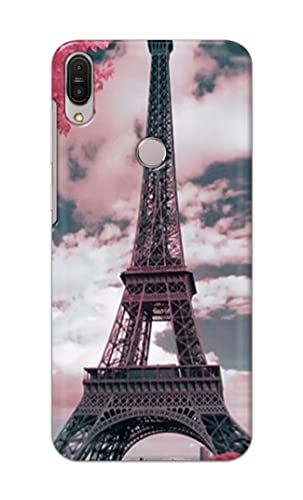 Image of Lovers Famous Place Eiffel Tower in Paris Hard Back Case Cover for Asus Zenfone Max Pro (M1) ZB601KL / ZB602KL (5.99 inch) Back Cover -(J5) VNS2227