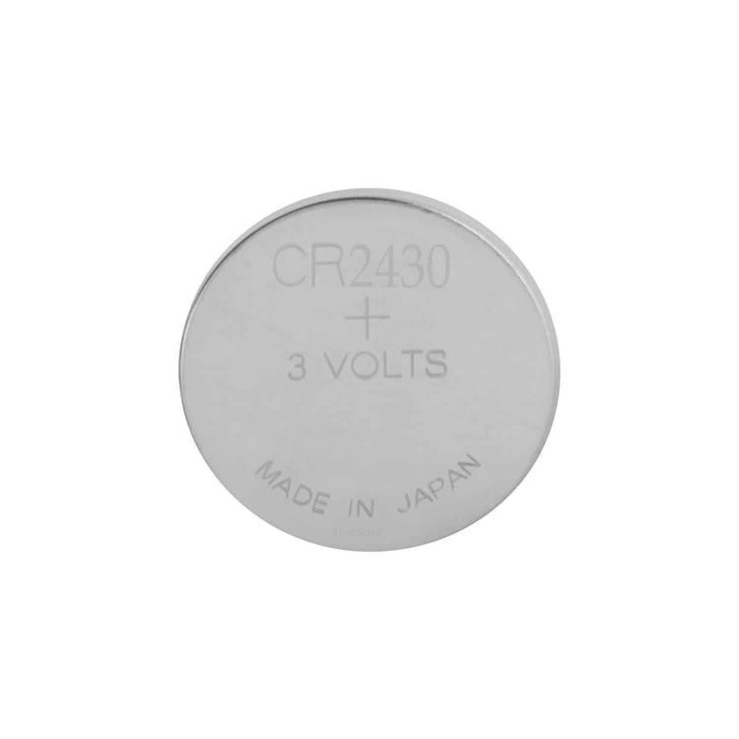 Knopfzelle CR2430, 3 V, 2 Stück, ideal für elektronische Geräte und Spielzeug.